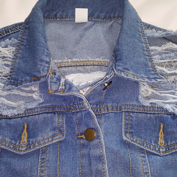 Distressed Jean Jacket - Picture 4 of 5